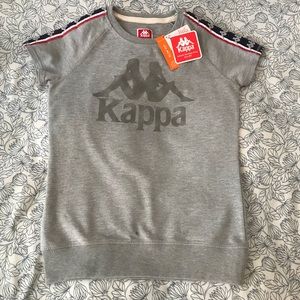 Kappa Slim-Fit Short-Sleeve Gray Sweatshirt